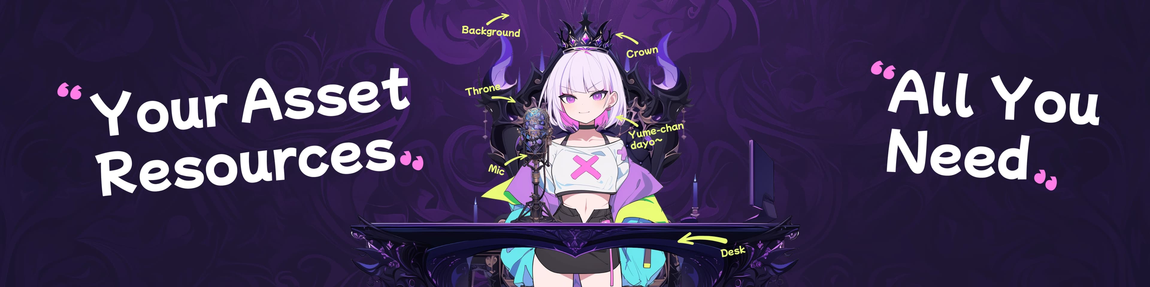 VTuber assets store banner by YumeLabs